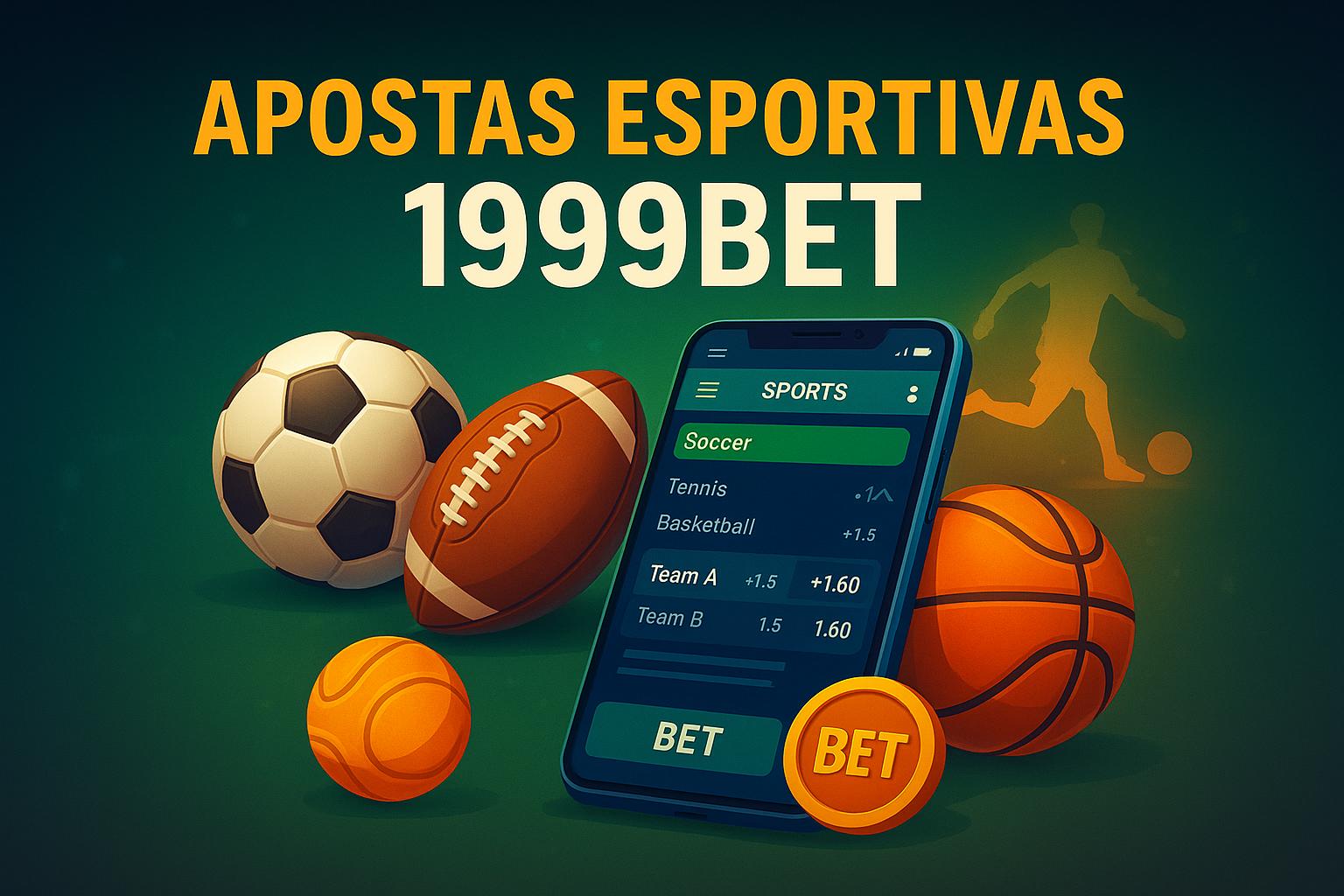 Apostas esportivas no cassino online 1999BET  